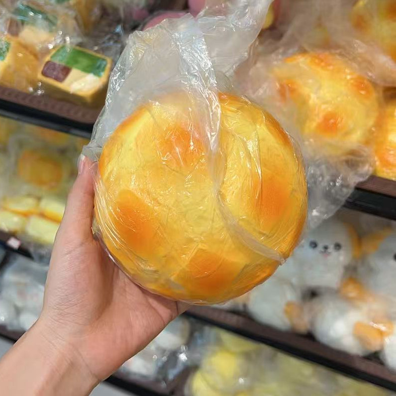 🍞 【仿真手作】日式金黃烤菠蘿包慢回彈減壓捏捏樂 🧈