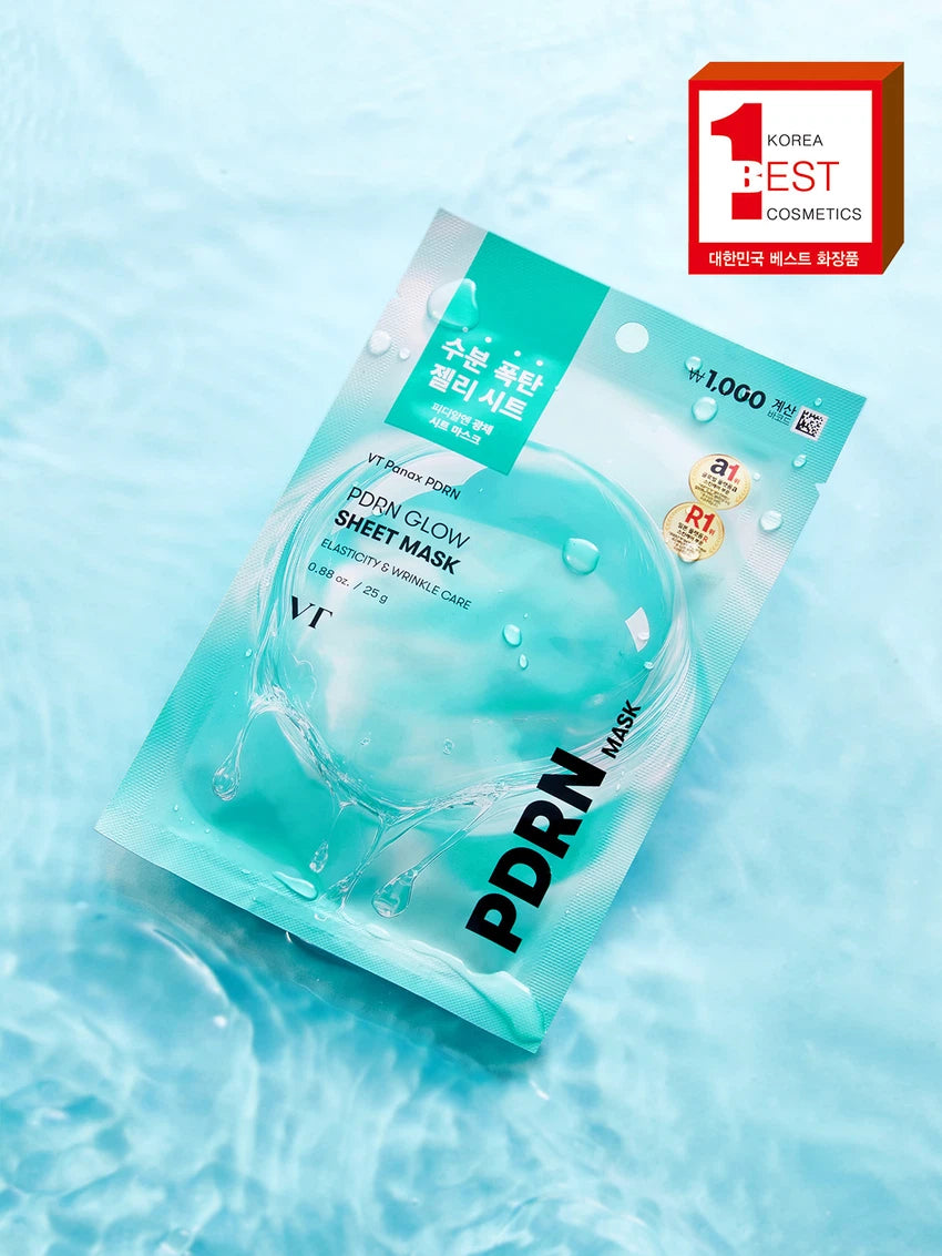 【VT × Daiso】PDRN 山蔘高能水潤光彩水凝面膜